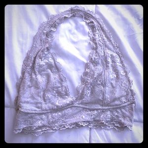 Lace halter bra!